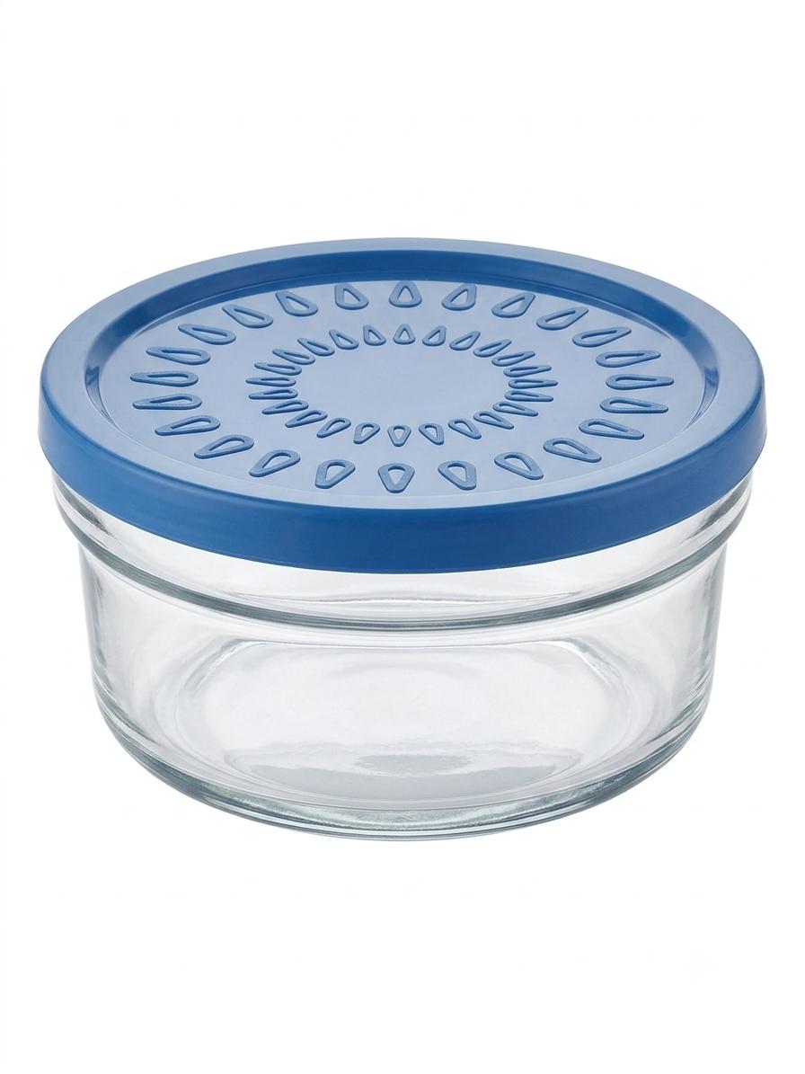 Round Glass Food Storage Container