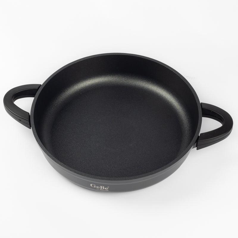 Non-Stick Shallow Casserole with Glass Lid – GeBe Collection