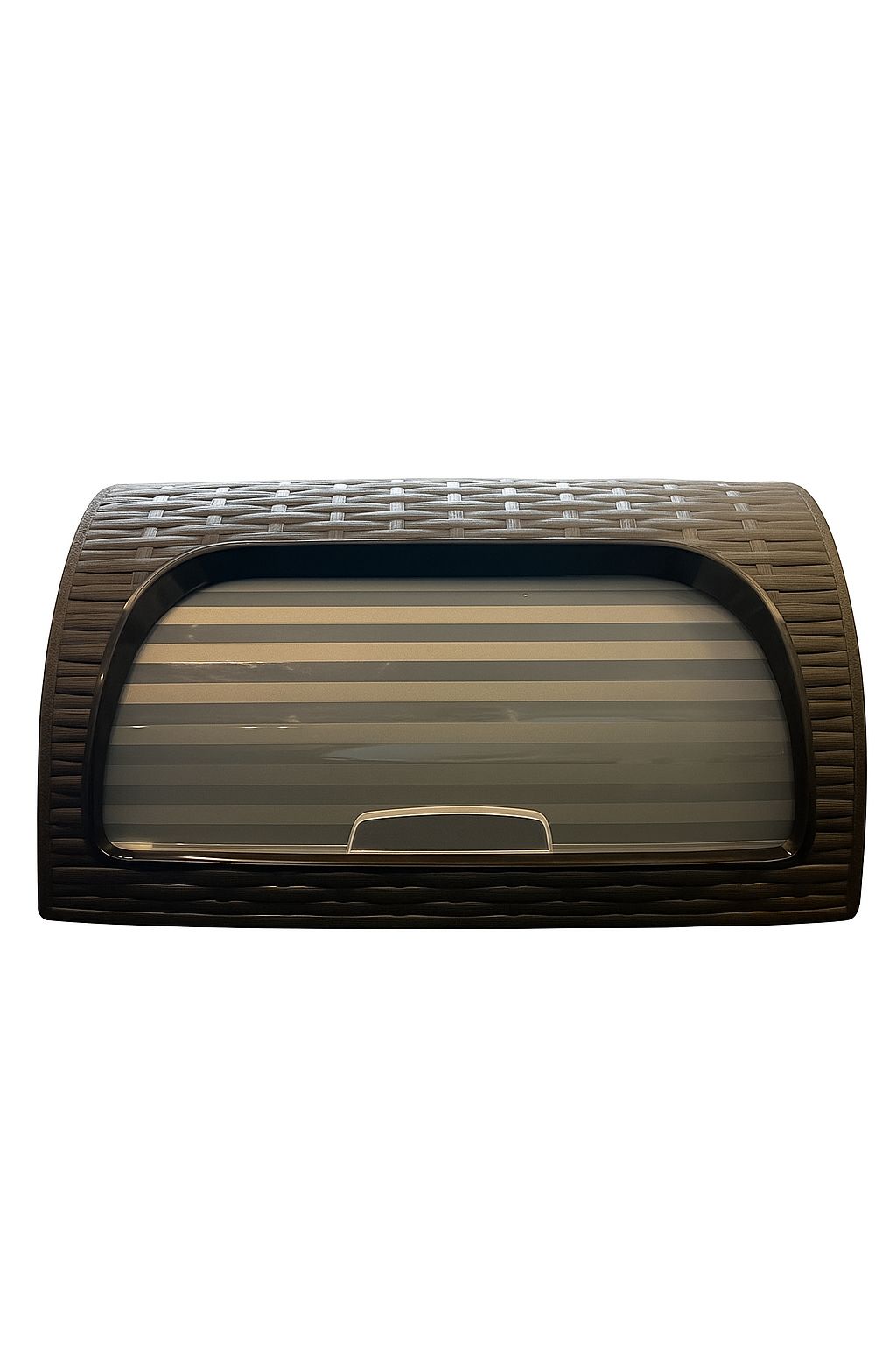Black Bread Box with Sliding Window