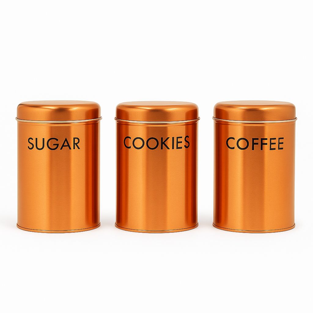 Copper Canister Set – Sugar, Cookies & Coffee
