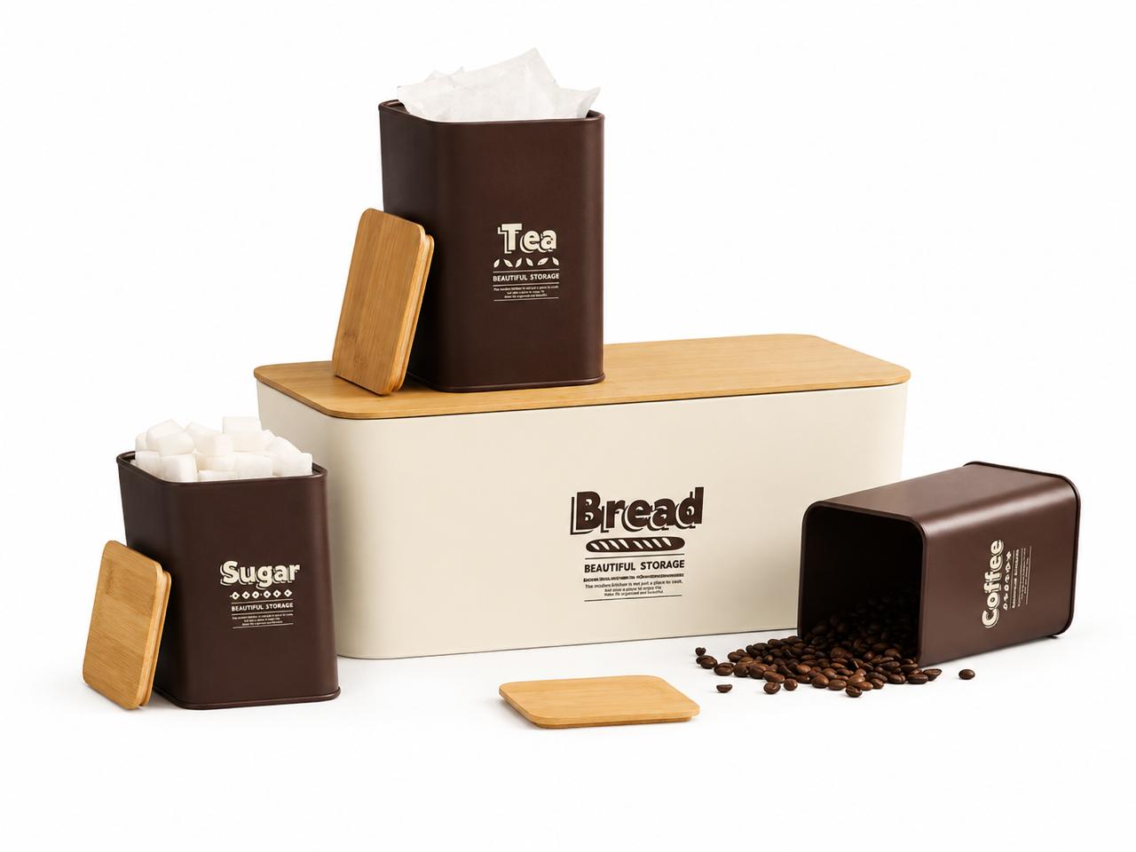 Bread Bin & Storage Canister Set