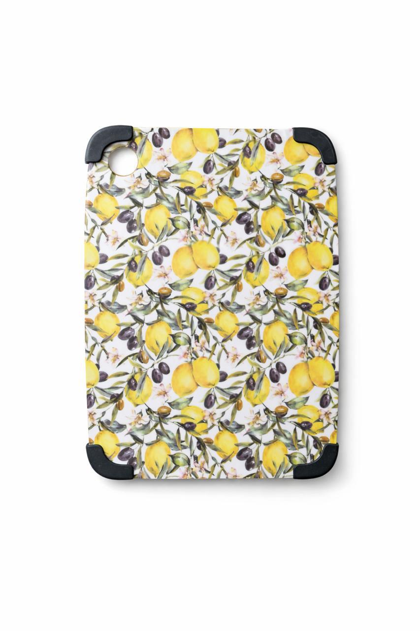 Lemon Print Cutting Board