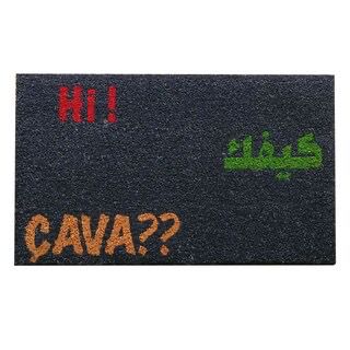 Multilingual Welcome Doormat – Hi! Cava?? Kifik
