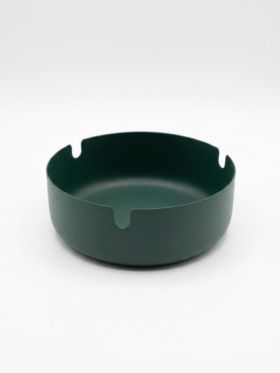 Matte Green Metal Ashtray