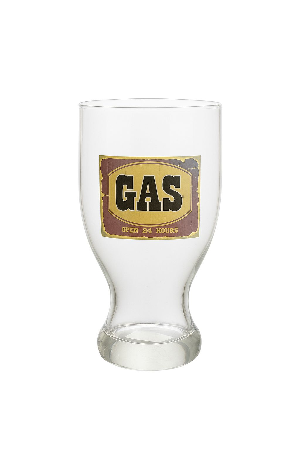 Vintage "GAS" Beer Glass – 1 Piece