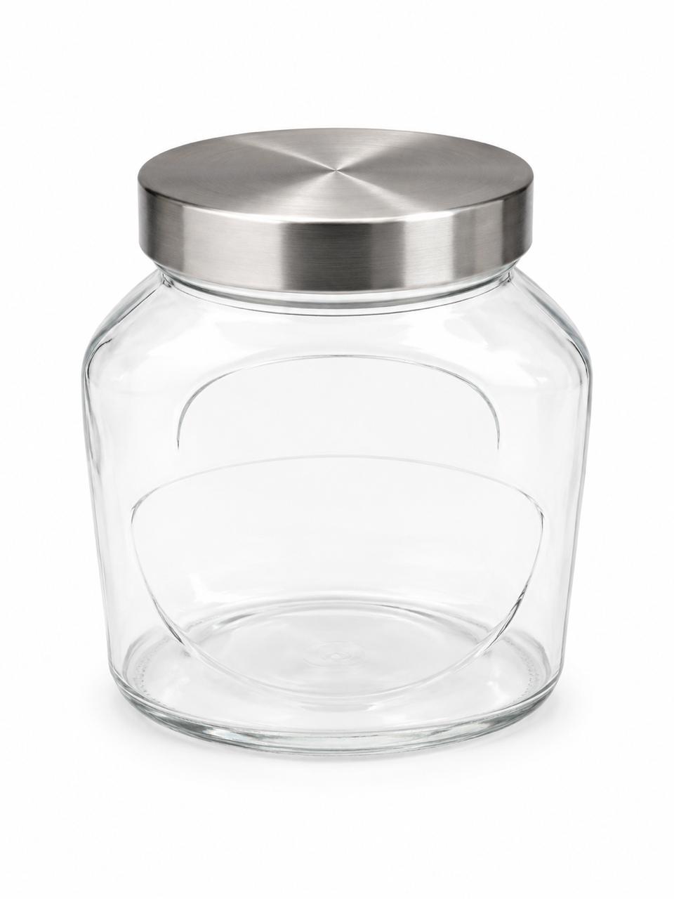 Oval Glass Storage Canister