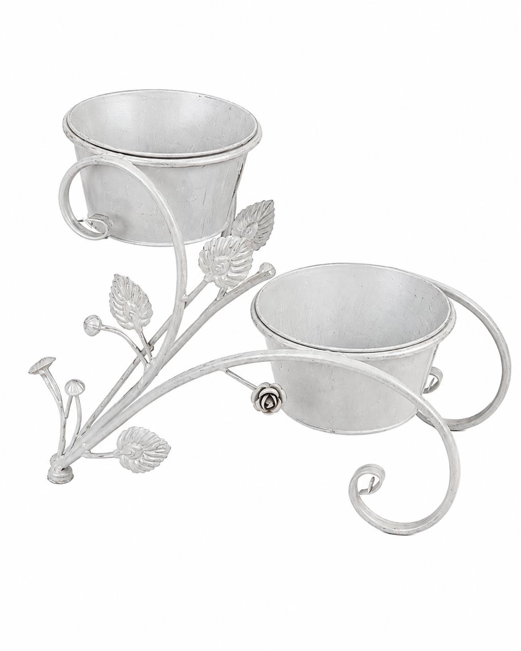 Dual Decorative Planter Stand