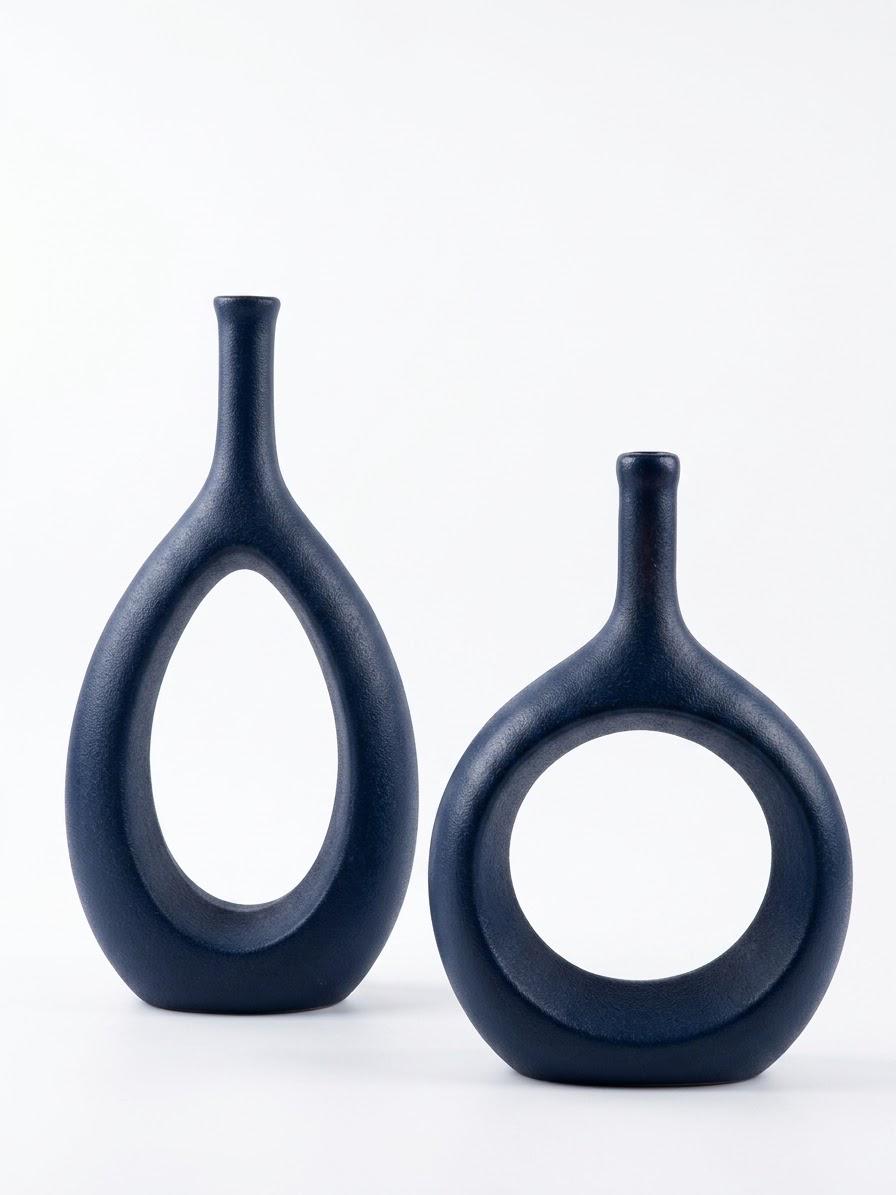 Open Form Vase Duo