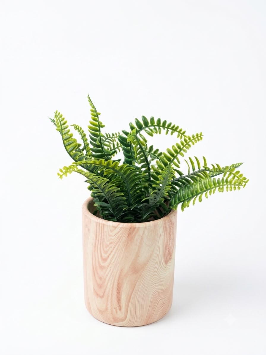 Artificial Fern Plant in Decorative Pot (28cm)