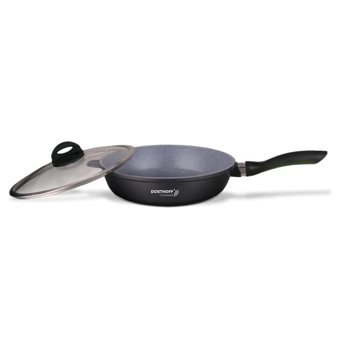 Dosthoff Non-Stick Frying Pan with Glass Lid – Greblon® Coating