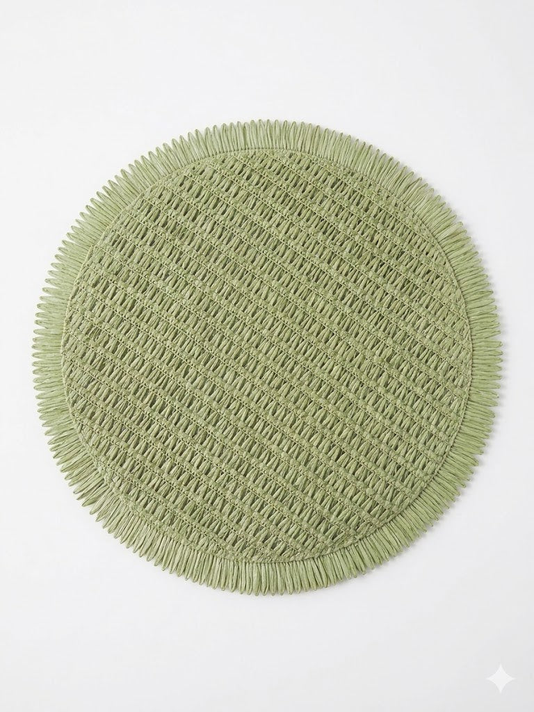 Round Woven Natural Placemat 6pcs