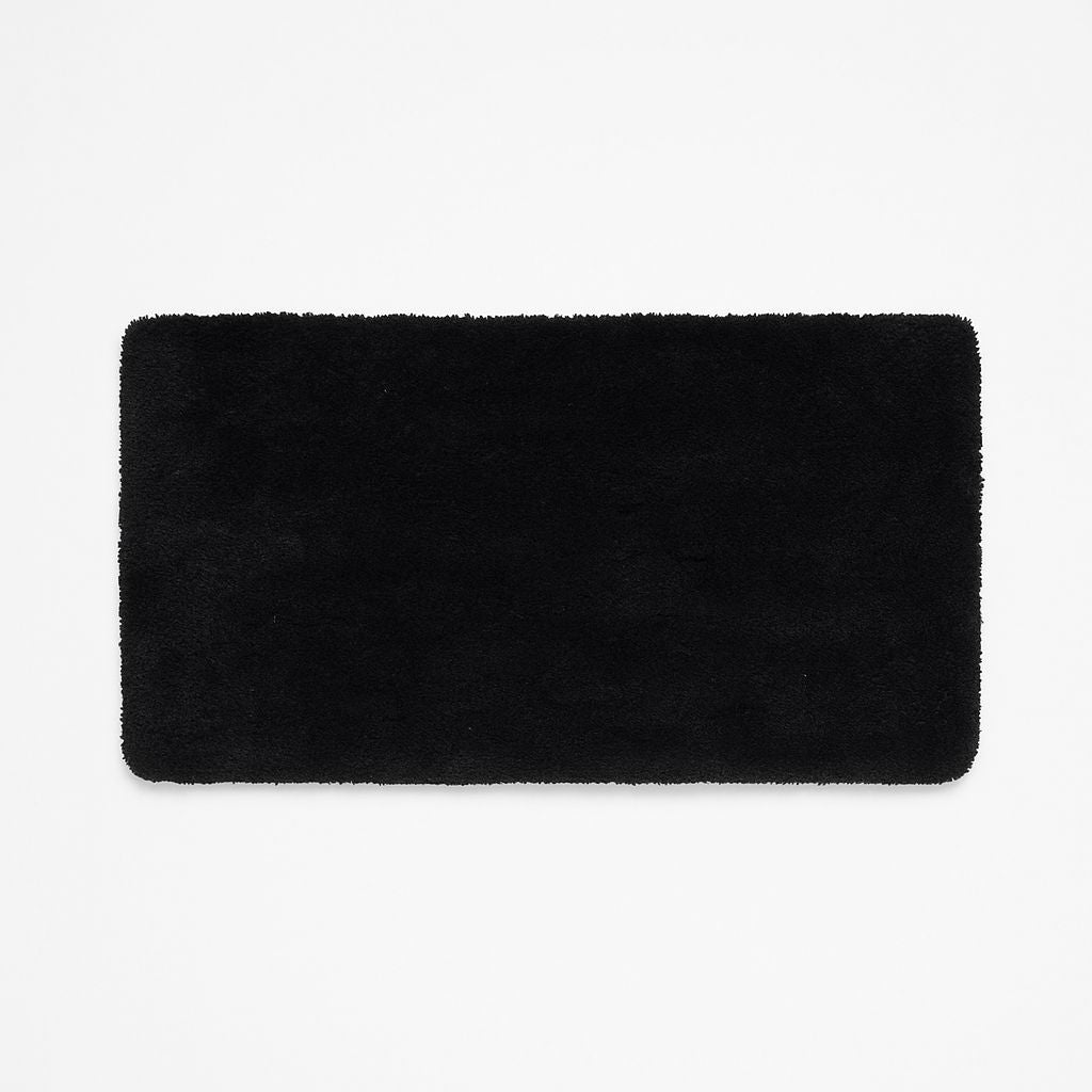 Luxury Black Microfiber Mat – Minimalist Elegance