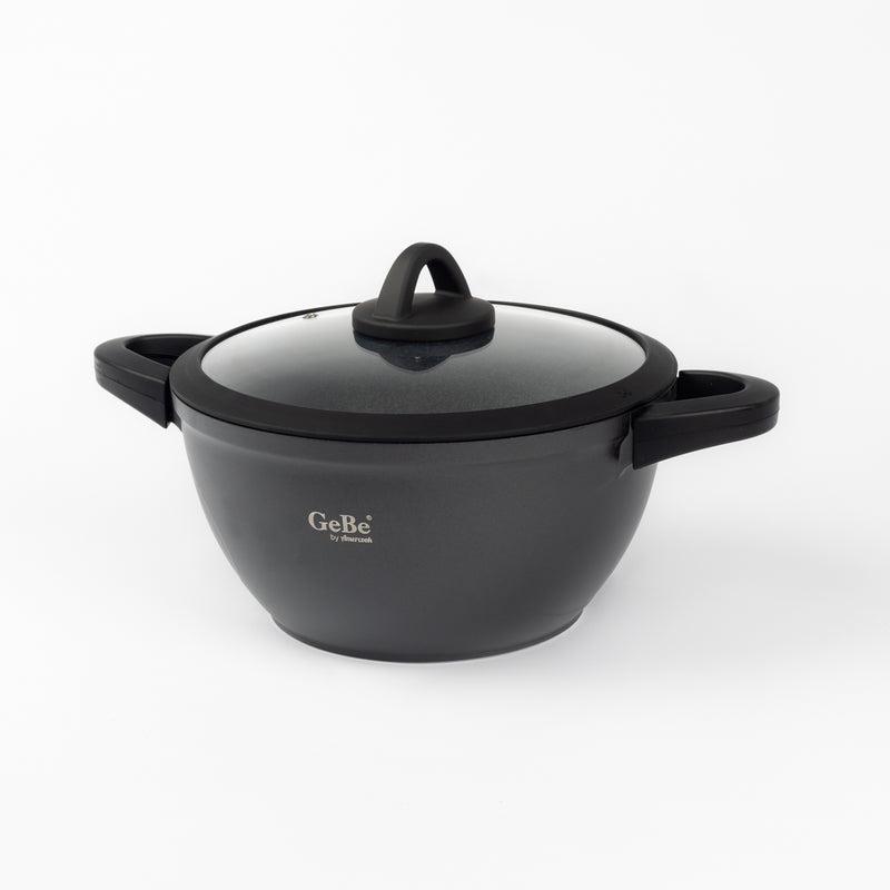 Round Non-Stick Deep Fryer with Glass Lid – GeBe Collection