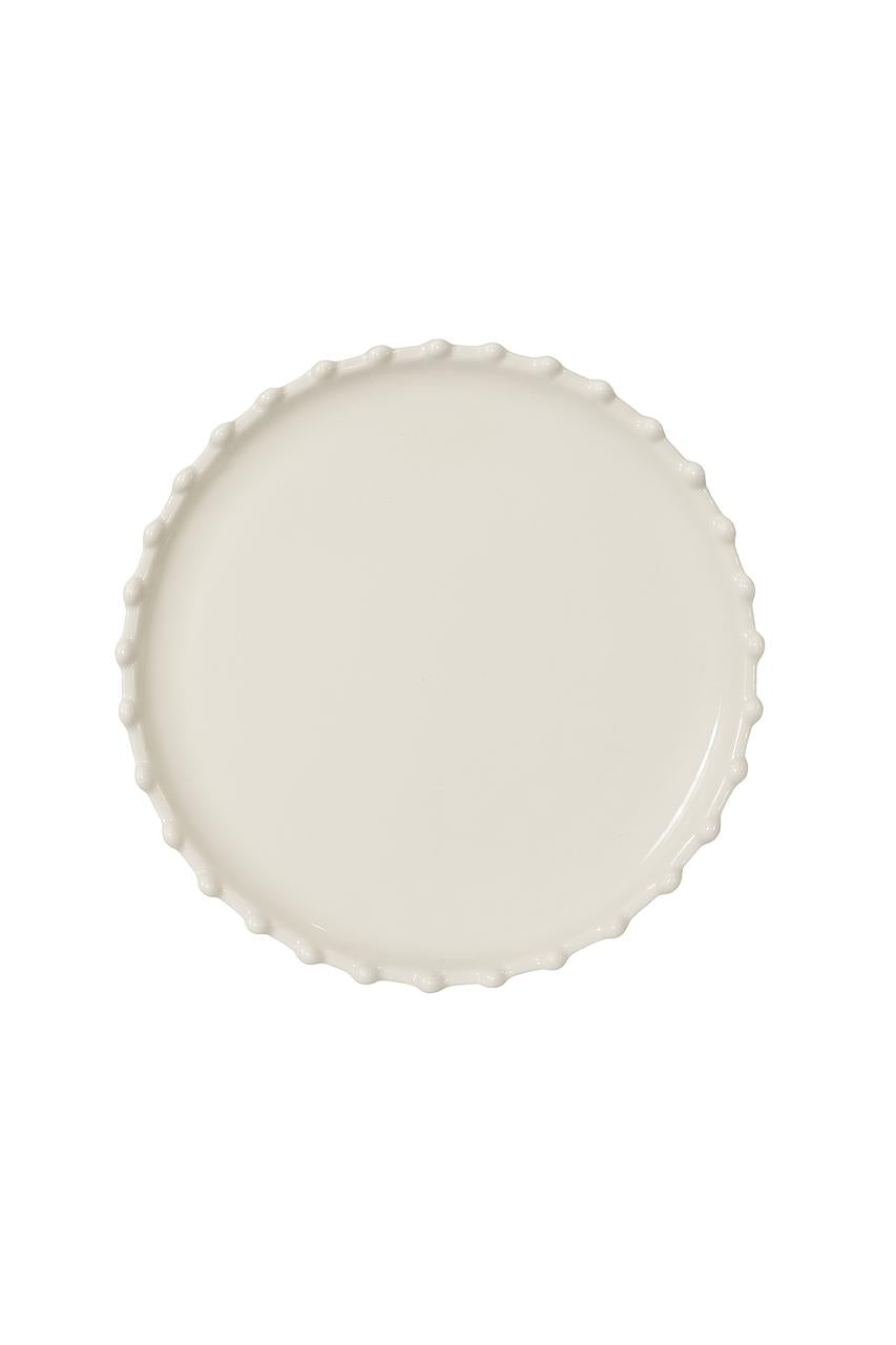 White Porcelain Cake Stand Plate
