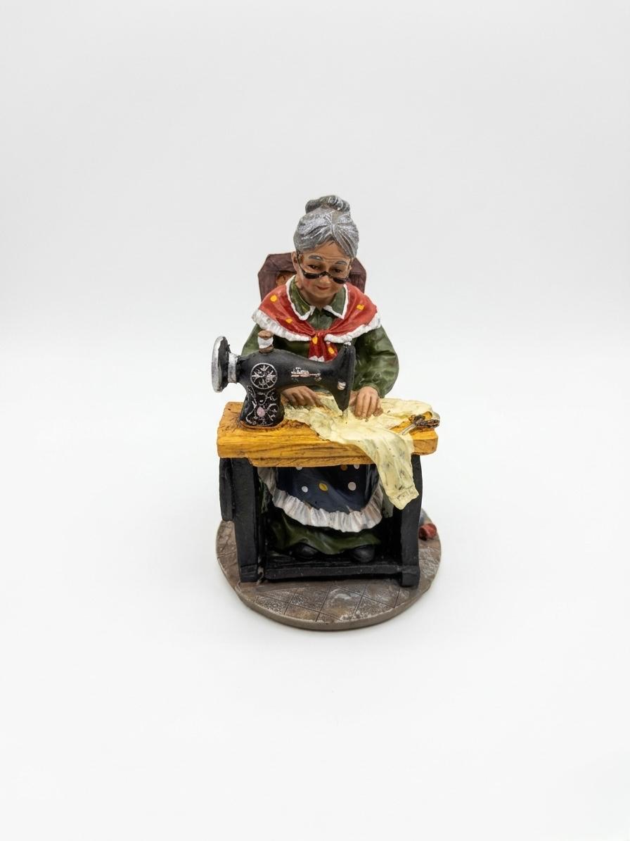 Seamstress Figurine Sculpture