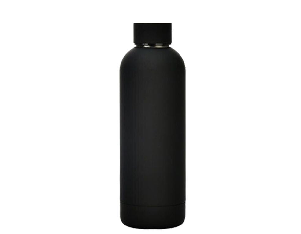 Matte Black Stainless Steel Water Bottle 750ml