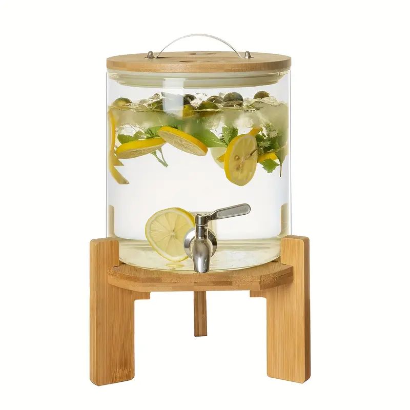 Eco-Chic Infuser Dispenser – Bamboo Base Elegance - 5L