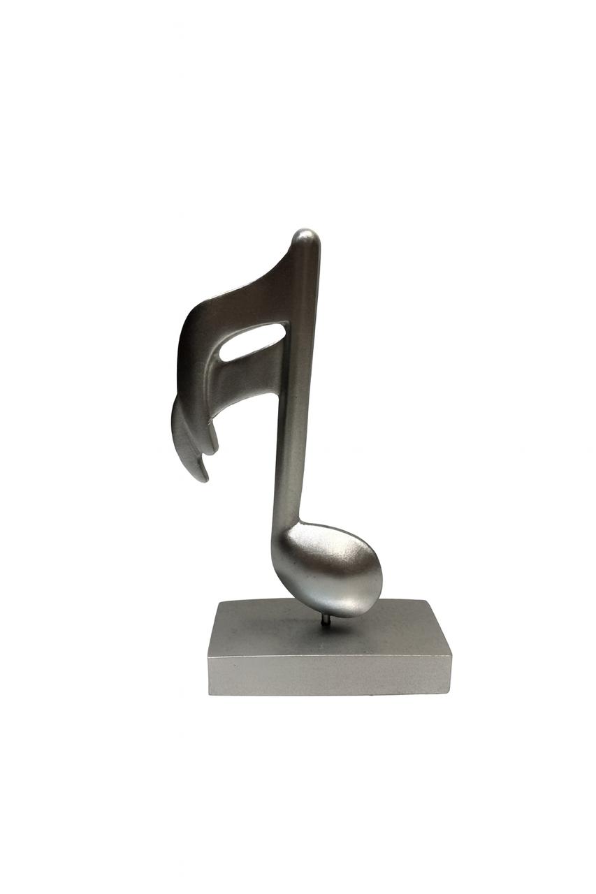 Silver Treble Clef Sculpture (Set of 3)