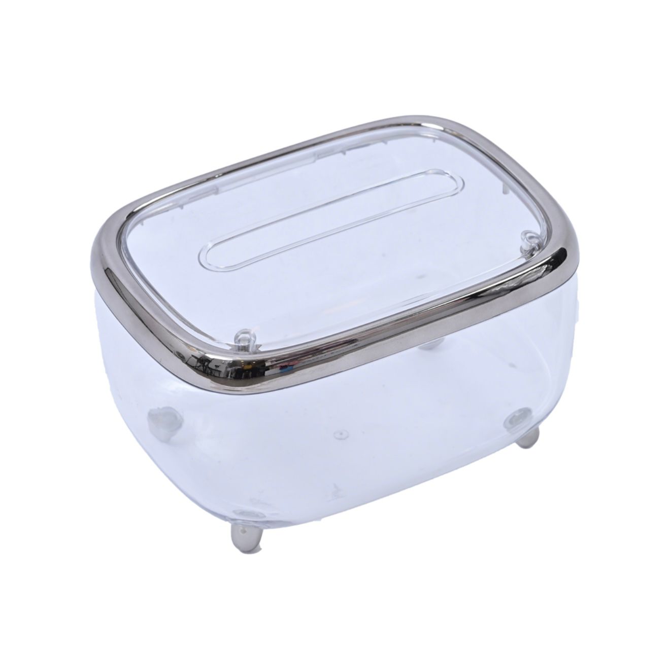 Clear Acrylic Tissue Box – Rose Gold-Black Luxe Editions