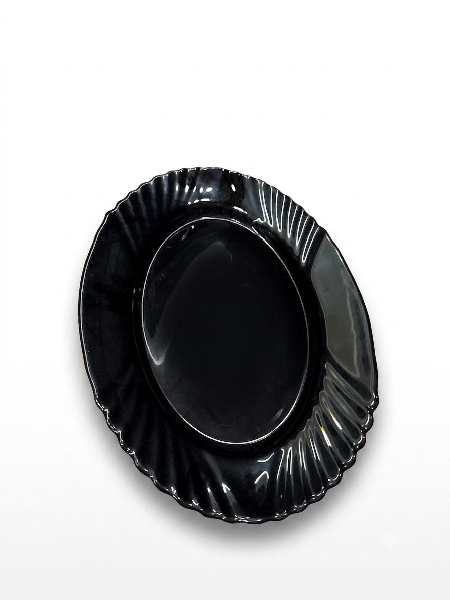Black Oval Serving Platter