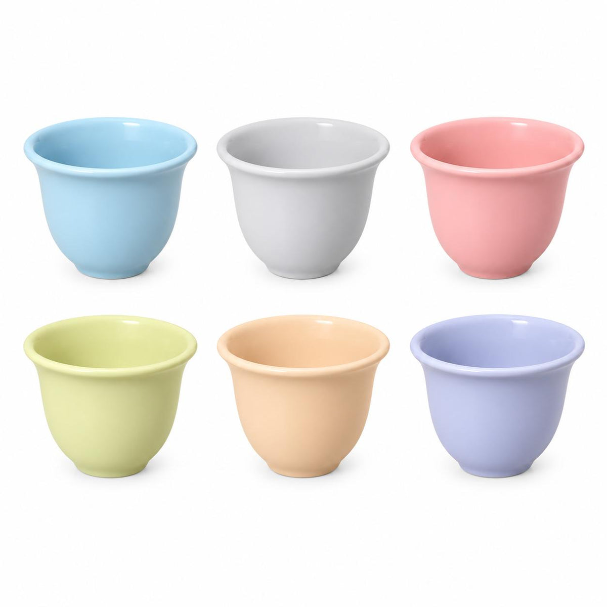 Pastel Espresso Cup Set – 12 Pieces