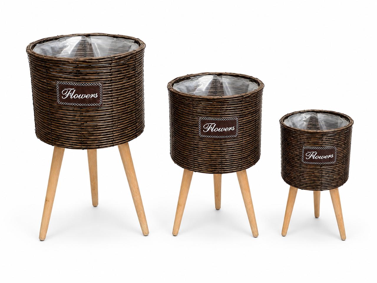 3-Piece Raised Planter Stand Set