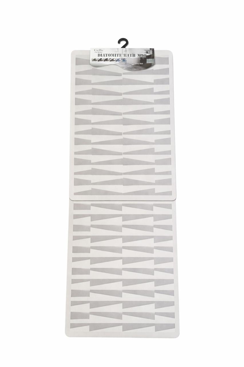 Diatomite Bath Mat with Geometric Pattern