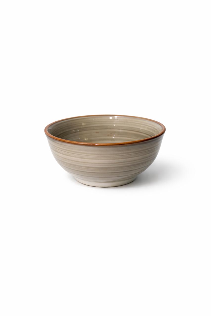 Stoneware Serving Bowl – Warm Grey Set of 6
