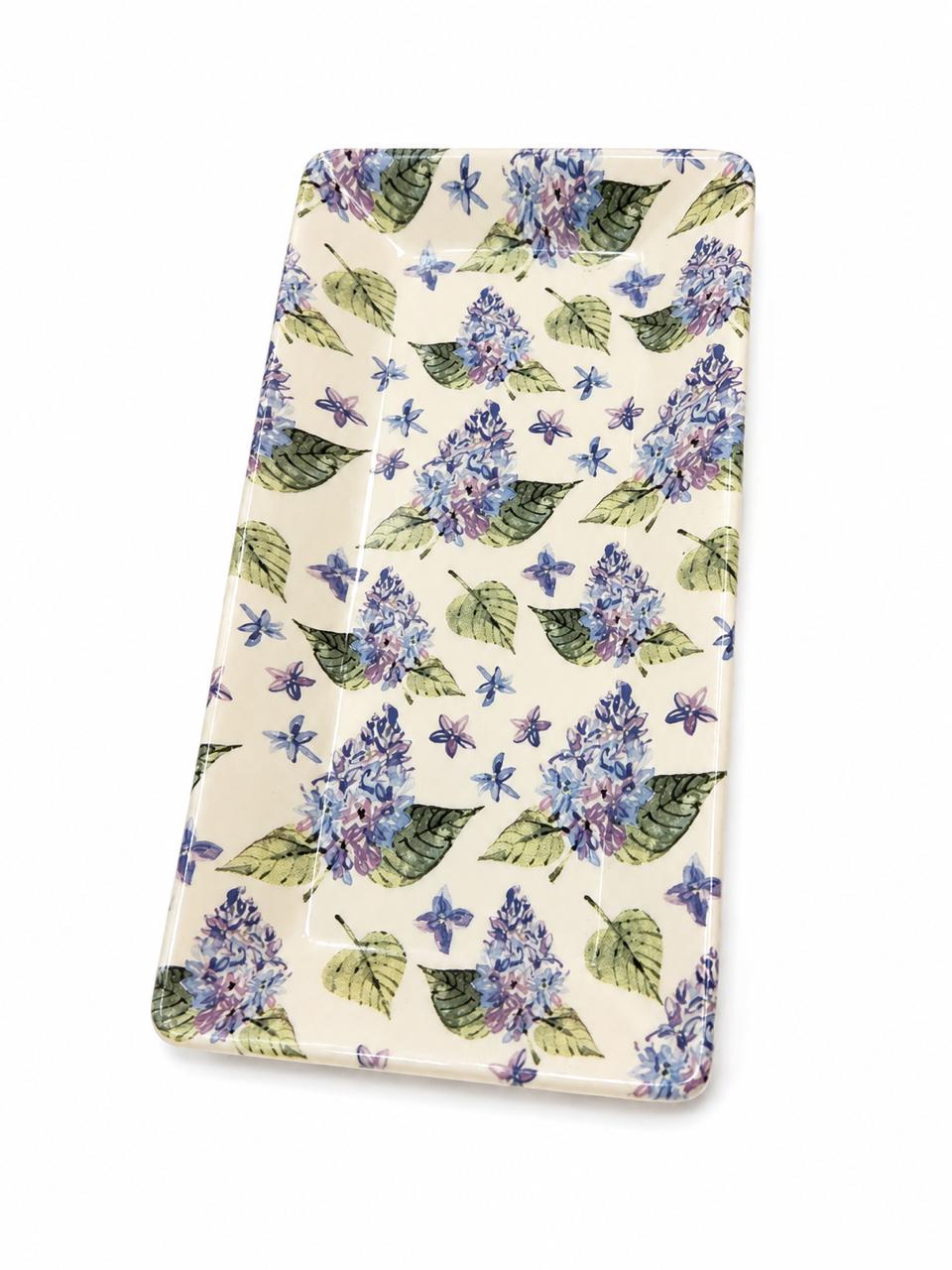Floral Rectangular Serving Plate