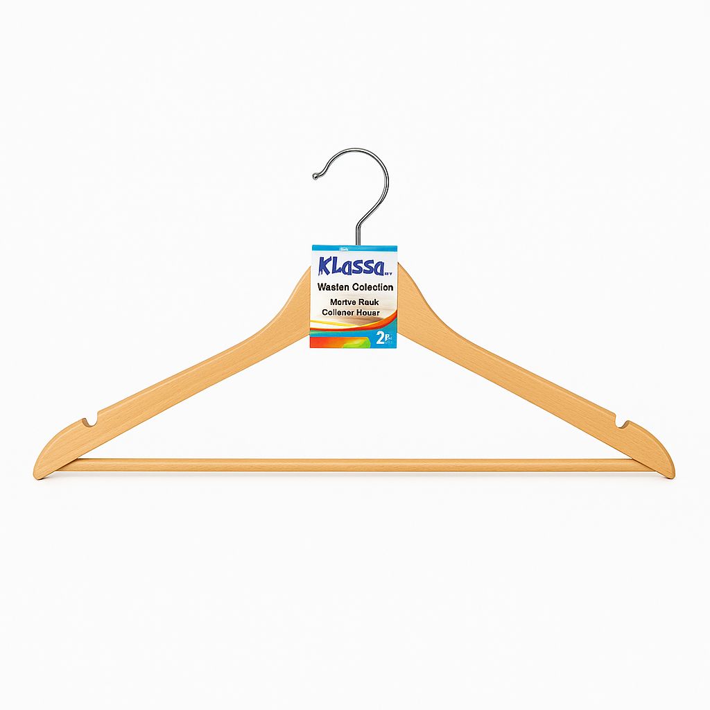 Klassa Wooden Clothes Hangers – Set of 2