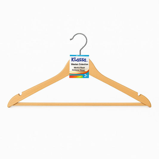 Klassa Wooden Clothes Hangers – Set of 2