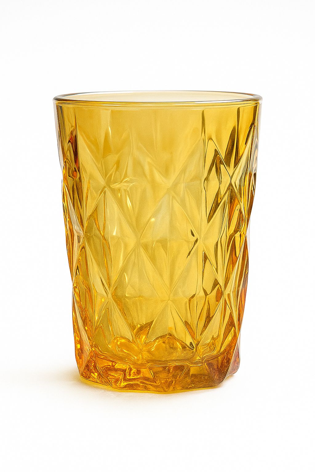 Amber Prism Glass - Set of 6