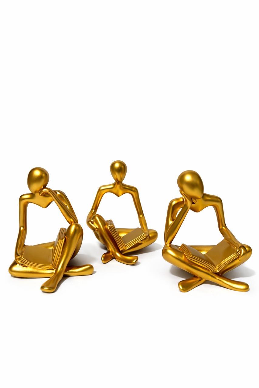 Modern Reading Figurine Set