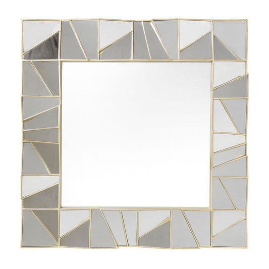 Geometric Mosaic Square Mirror
