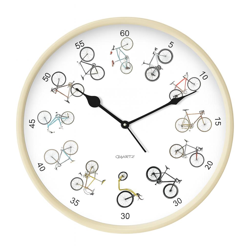Contemporary Black & White Clock