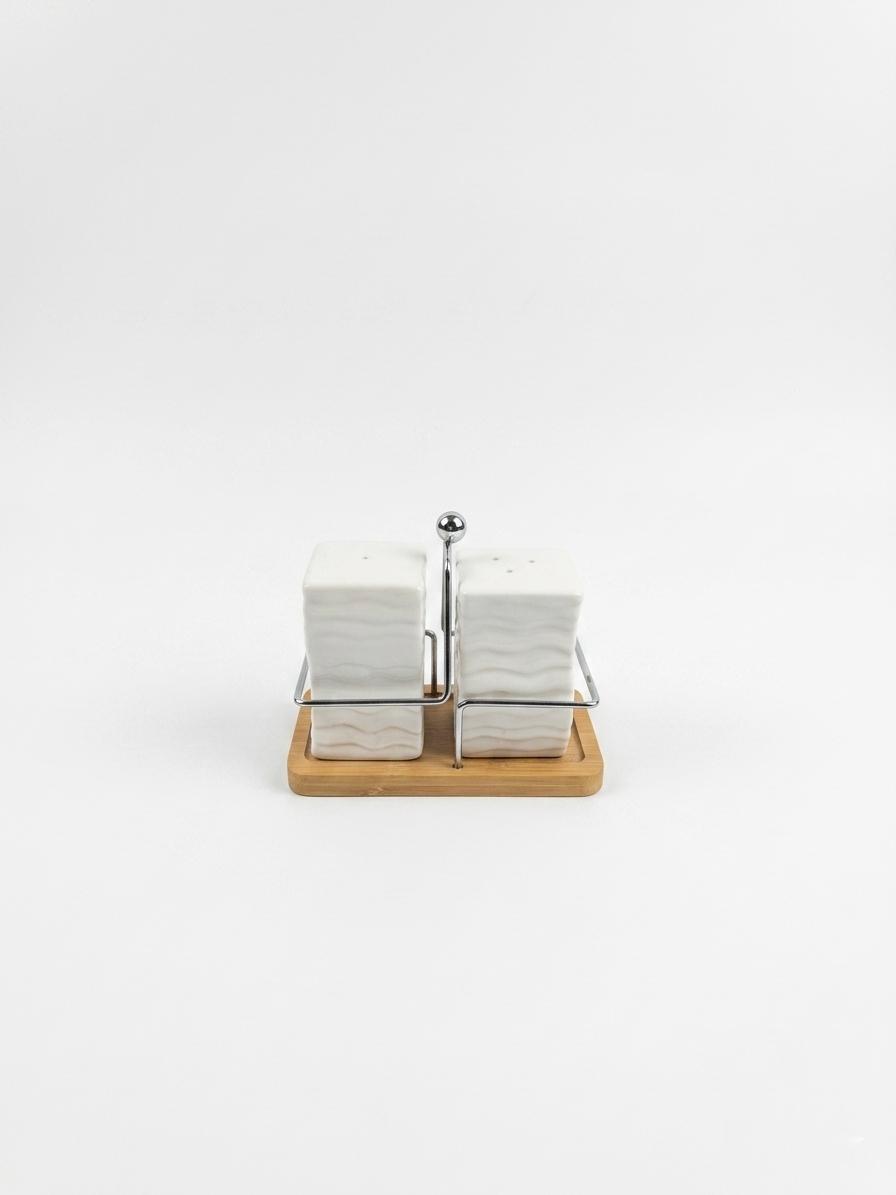 Salt & Pepper Set with Stand