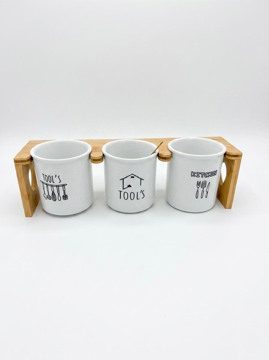 Kitchen Utensil Holder Set with Stand