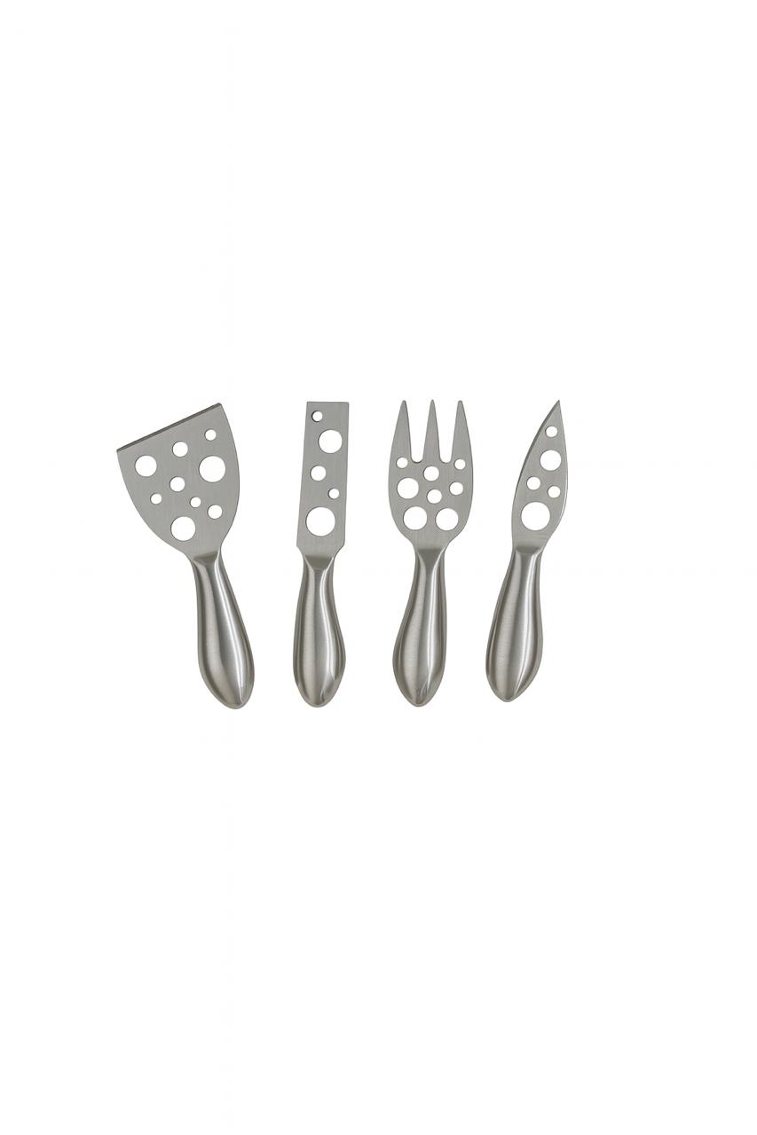 Stainless Steel 4-Piece Cheese Knife Set