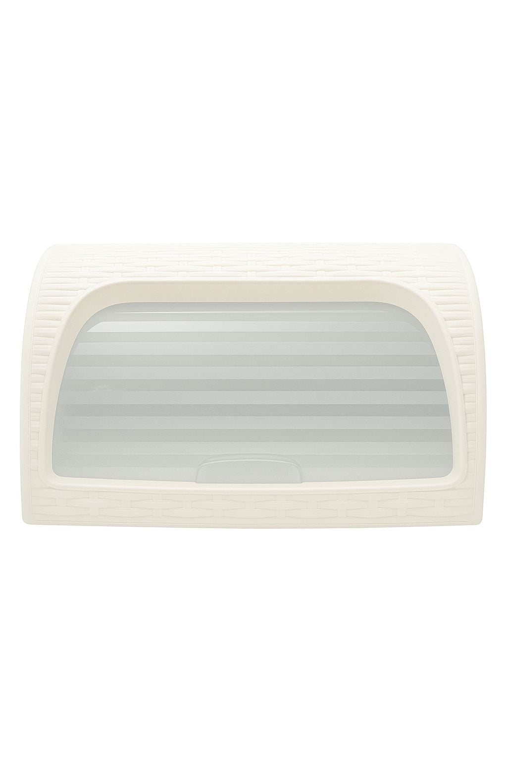 White Bread Box with Sliding Lid