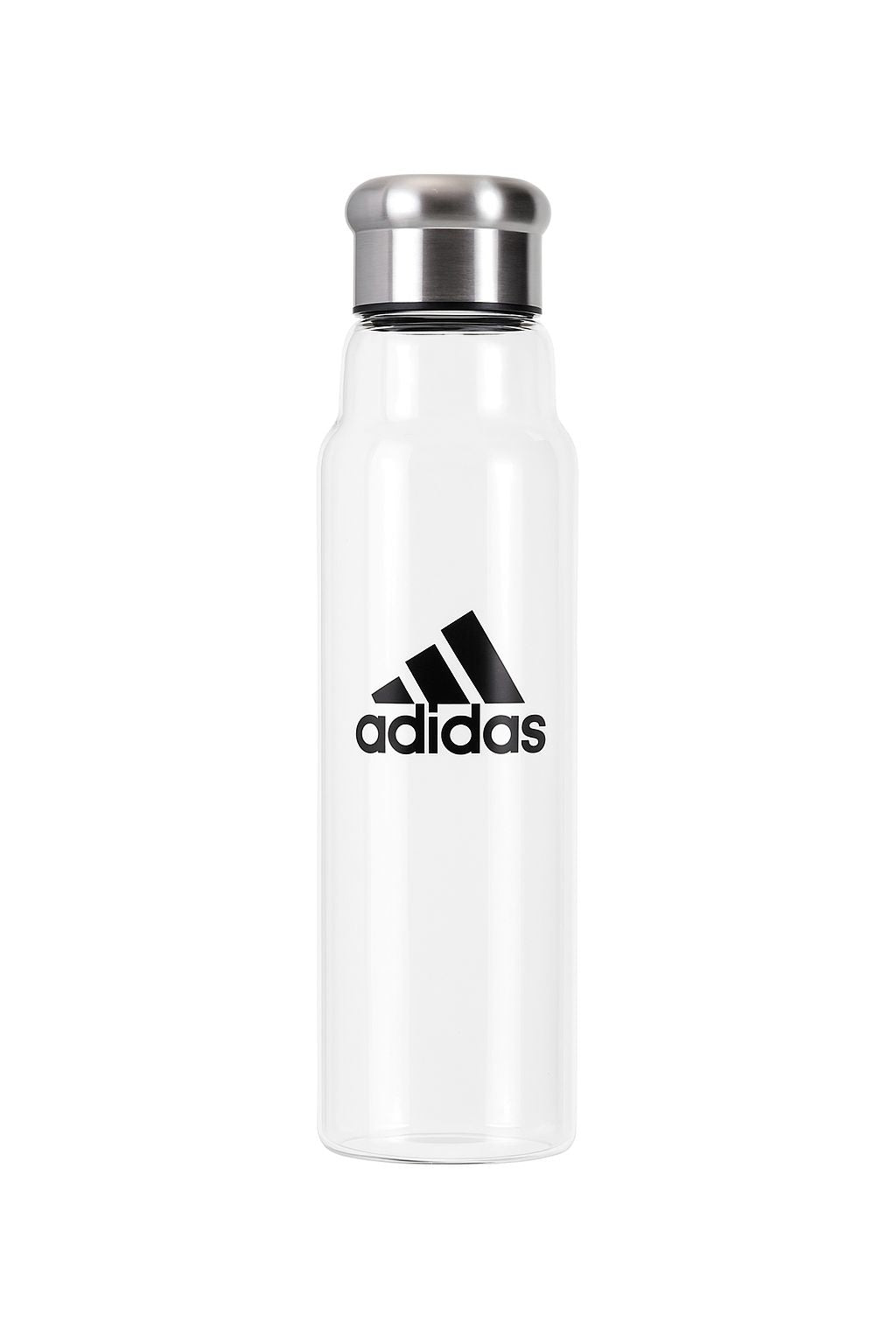 Adidas Glass Water Bottle with Stainless Steel Lid