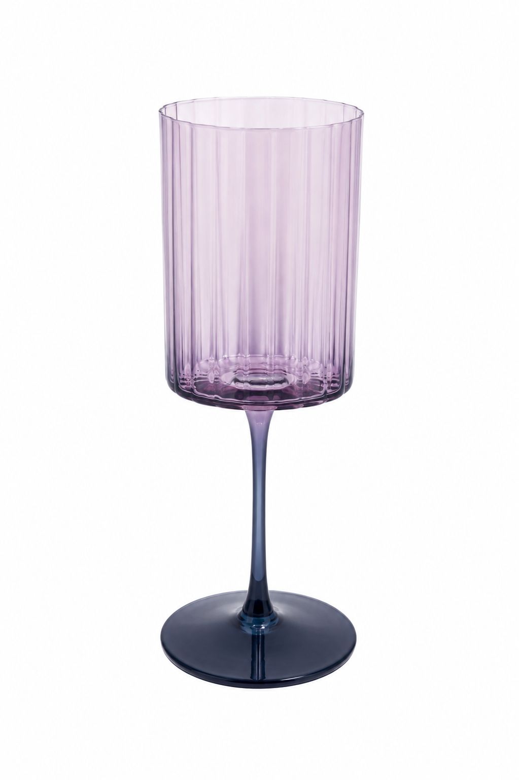 Modern Ribbed Wine Glass - Set of 6