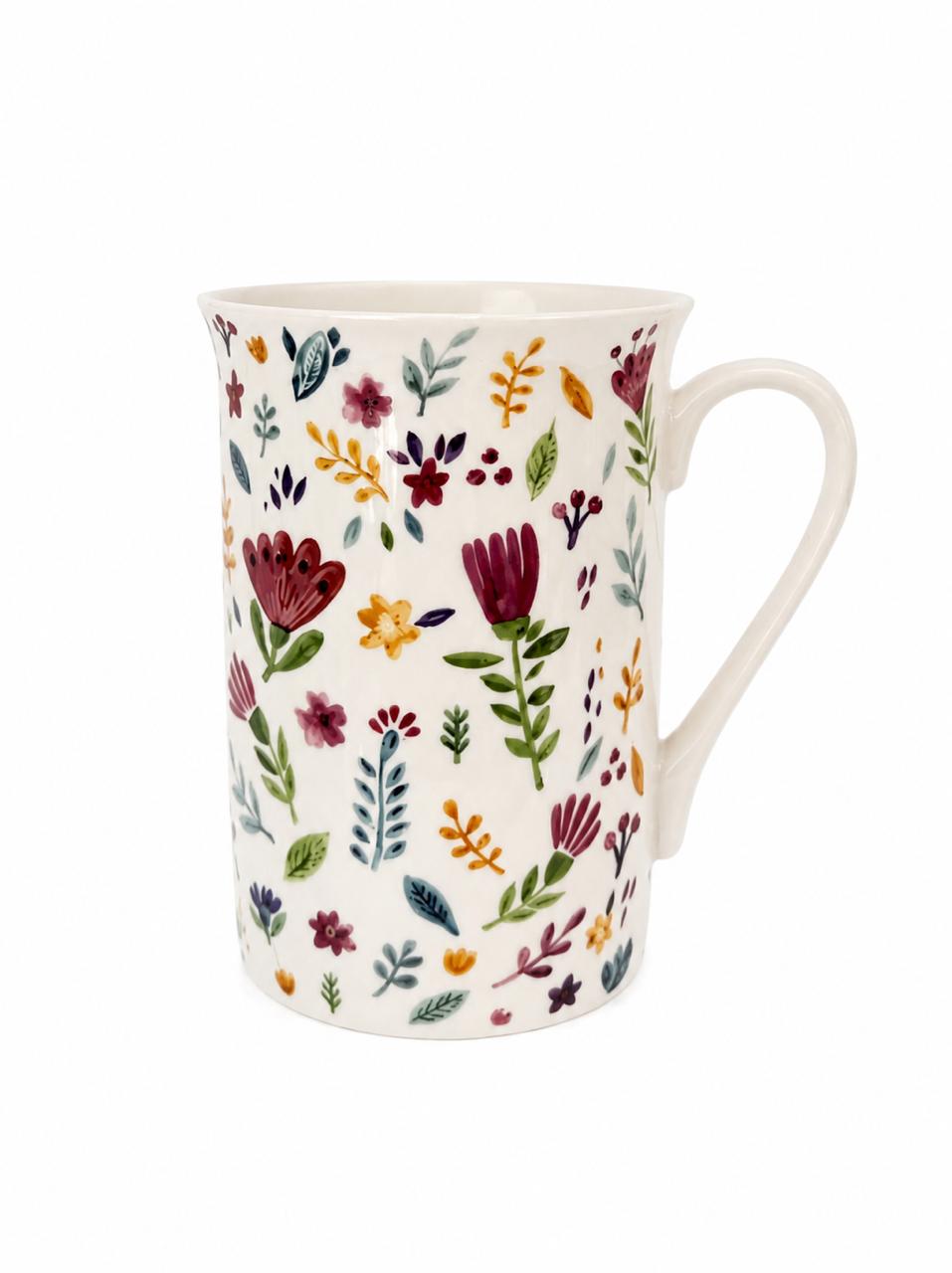 Floral Ceramic Coffee Mug