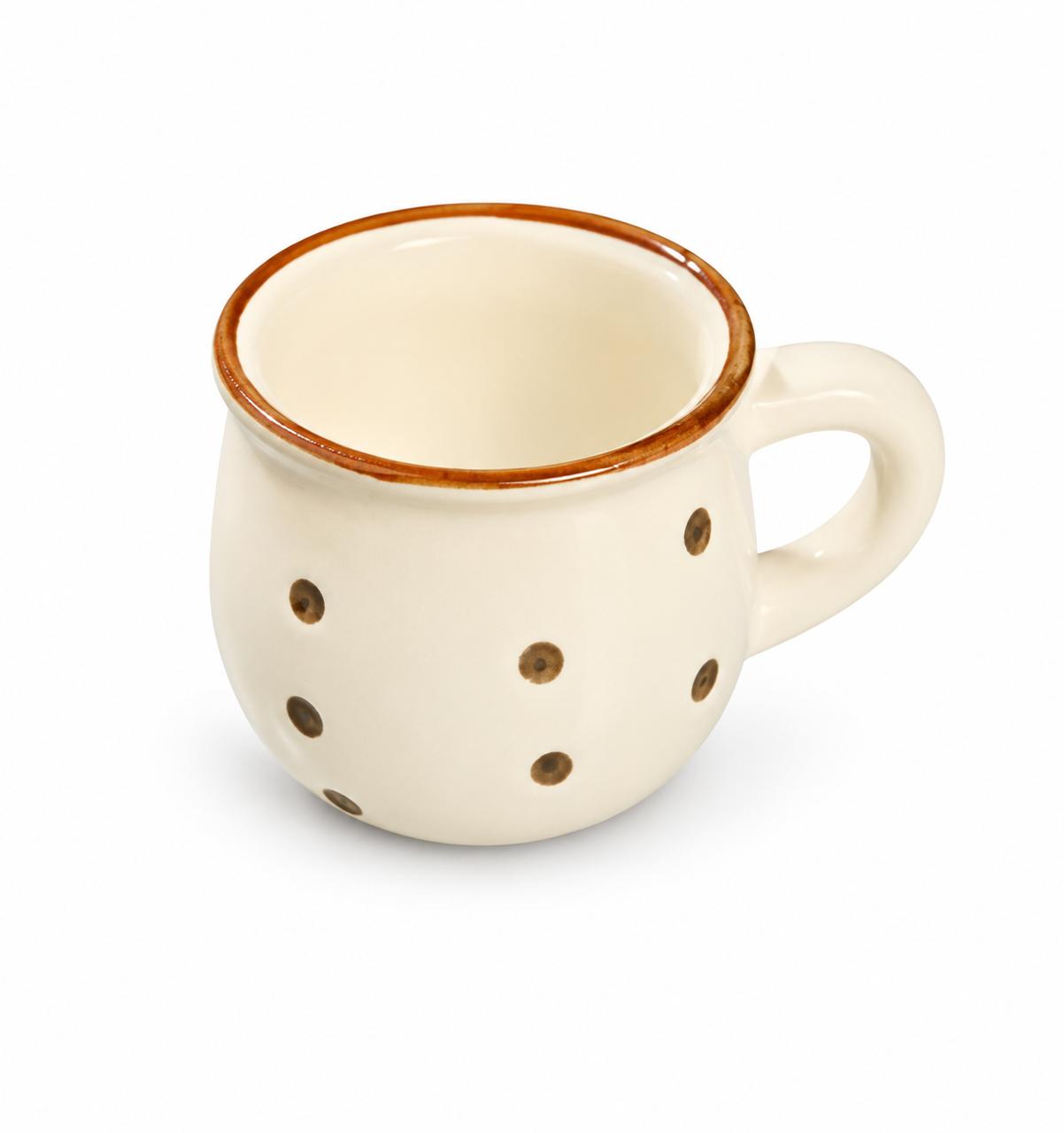Handcrafted Ceramic Polka Dot - Set of 6