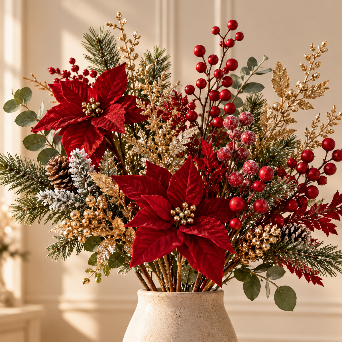 Christmas Flower & Stems