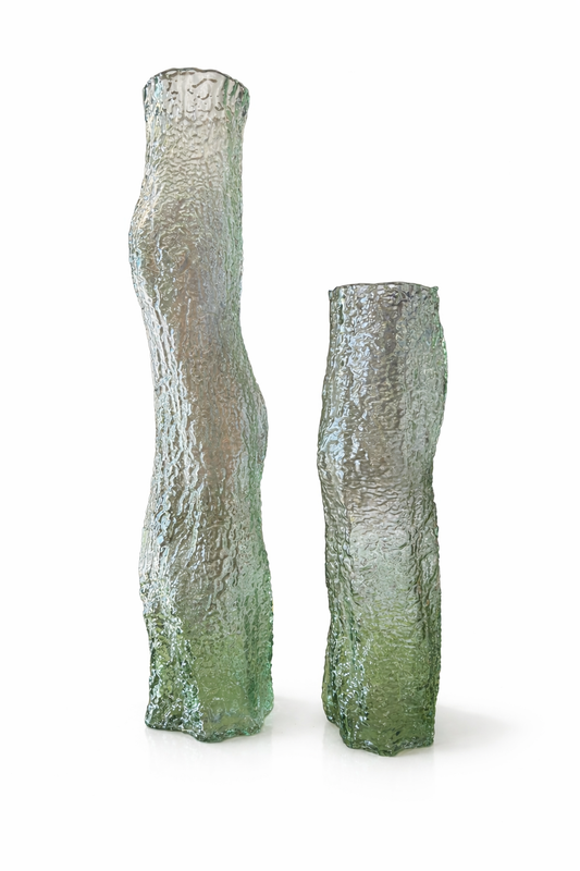 Organic Texture Decorative Vase Set (2 Pieces)