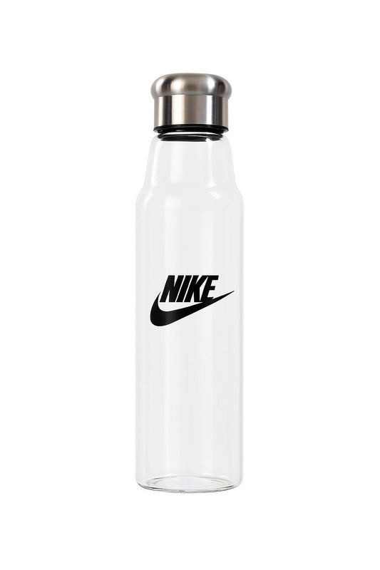 Nike Glass Water Bottle with Stainless Steel Lid
