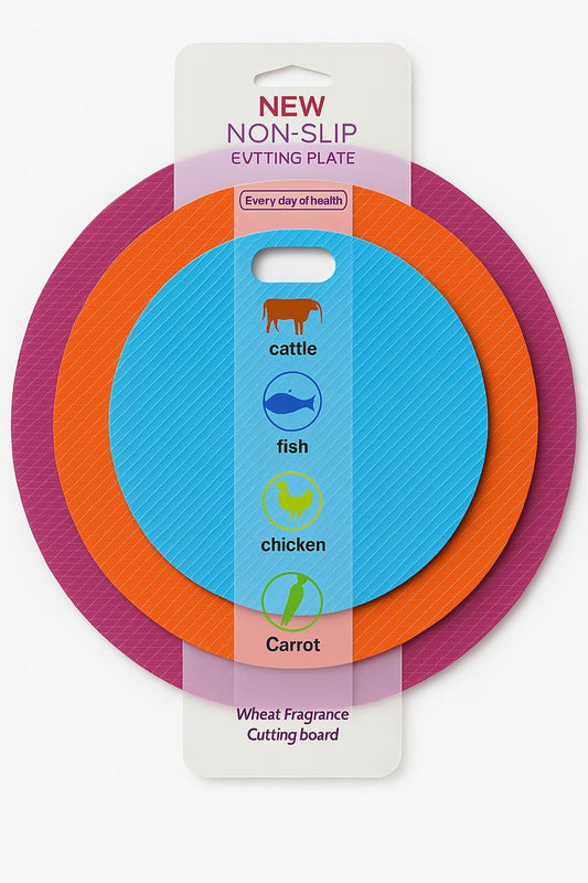 Color-Coded Non-Slip Cutting Board - Set of 3