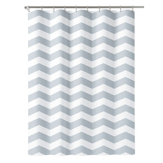Chevron Shower Curtain – Modern Style in Grey & White