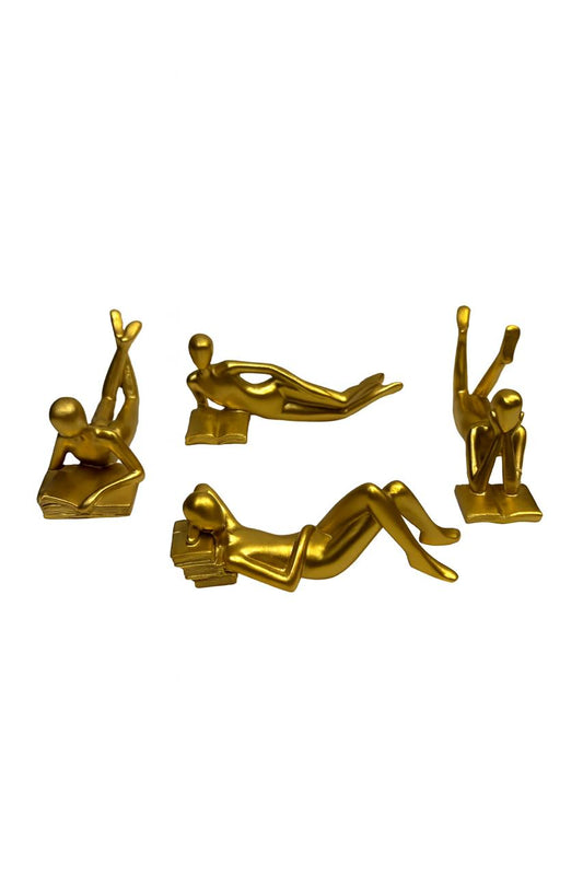 Golden Reader Figurines (Set of 4)