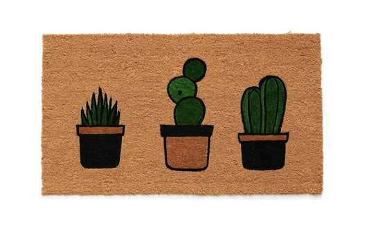 Potted Cactus Doormat – Natural Coir